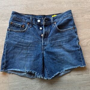 Levi's Dark Blue Denim Shorts